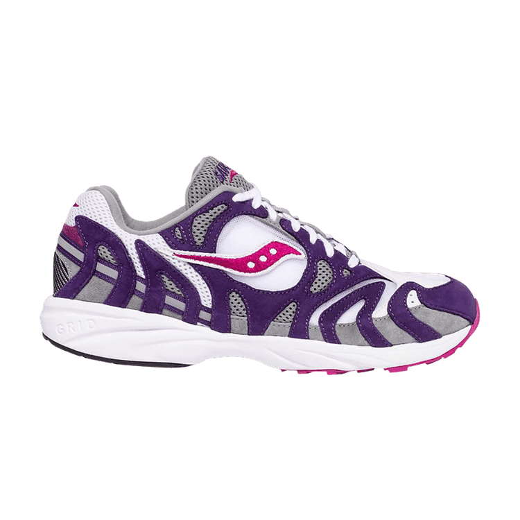 Bodega x Saucony Grid Azura 2000 'Purple Grey' White/Purple/Grey