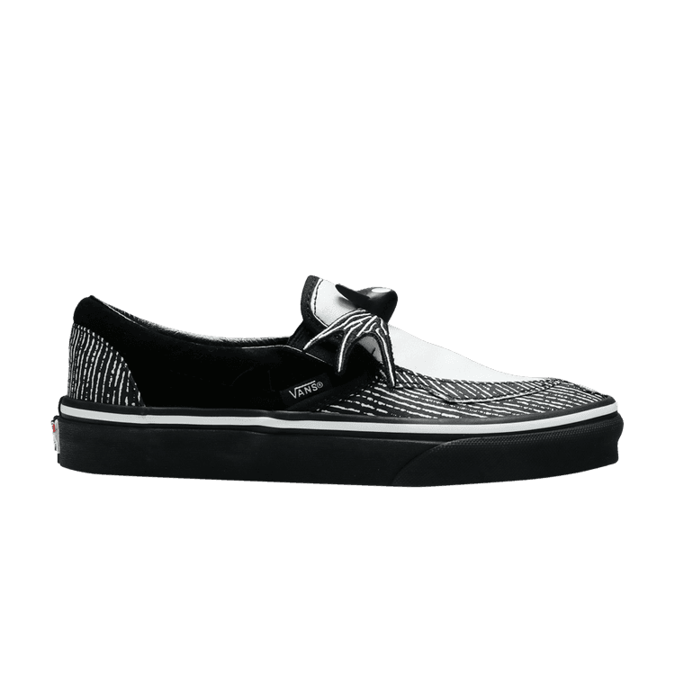 The Nightmare Before Christmas x Vans Classic Slip-On 'Jack Skellington Bowtie' Black/White