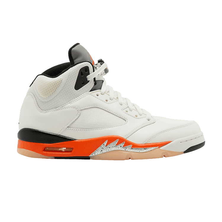Air Jordan 5 Retro 'Shattered Backboard' Sail/Orange Blaze/Metallic Silver/Black