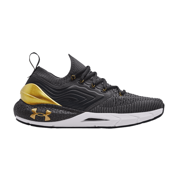 Under Armour HOVR Phantom 2 IntelliKnit Metallic 'Jet Grey Gold' Jet Grey/Black