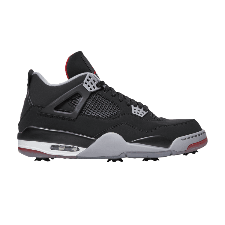 Air Jordan 4 Golf 'Bred' Black/Fire Red/Cement Grey/White