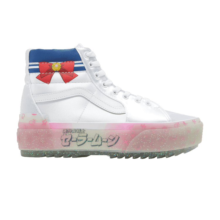 Sailor Moon x Vans Sk8-Hi Stacked 'Pretty Guardian - Silver' White/Silver