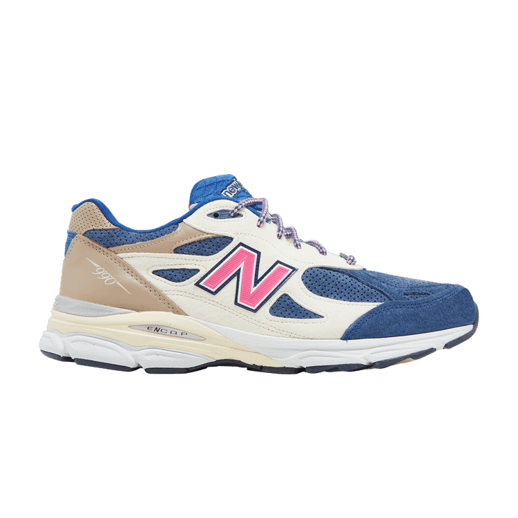 Kith x New Balance 990v3 Made In USA 'Daytona' Navy/Sail/Pink/Brown/Blue