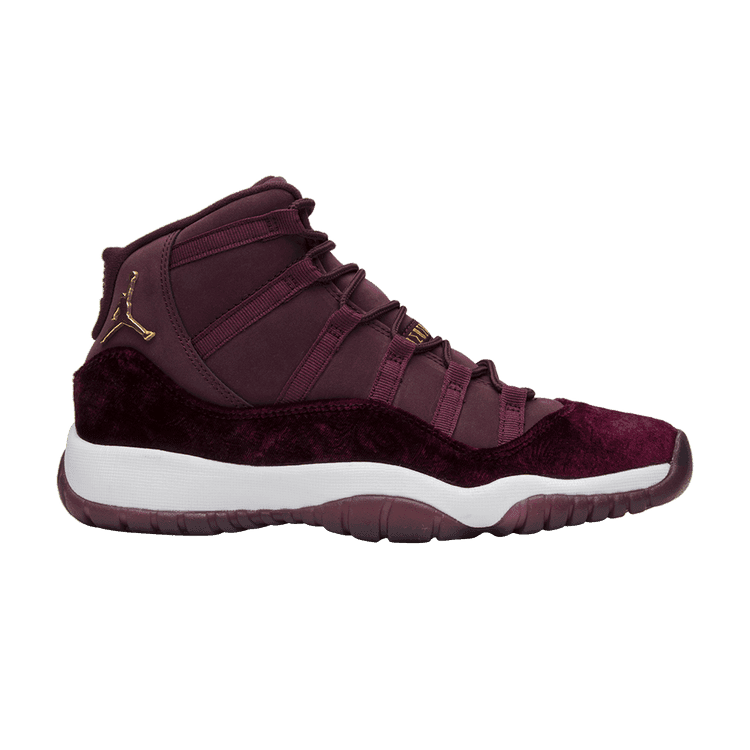 Air Jordan 11 Retro GG Heiress 'Velvet' Night Maroon/Metallic Gold-Night Maroon
