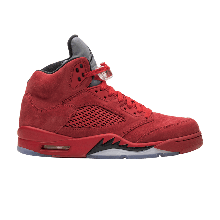 Air Jordan 5 Retro 'Red Suede' University Red/Black-University Red