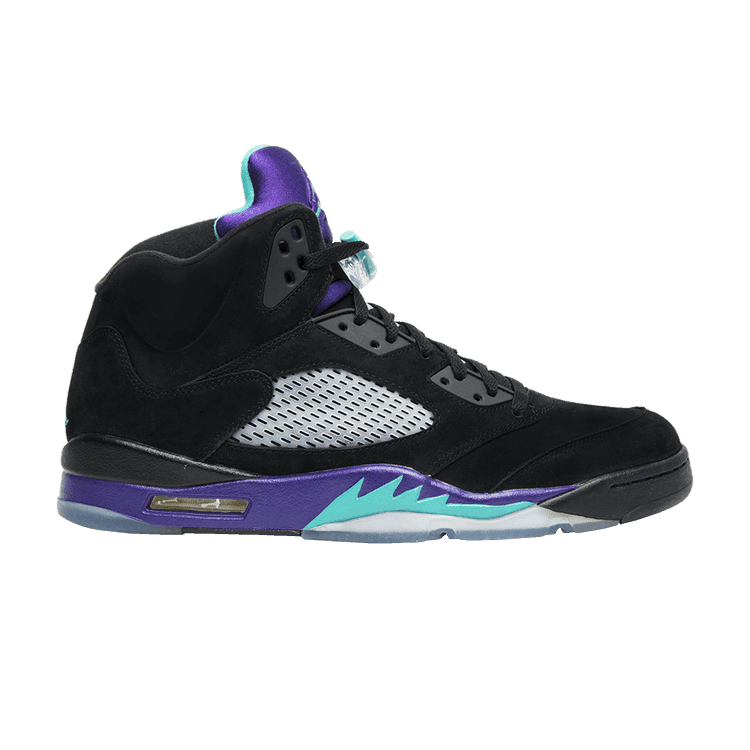 Air Jordan 5 Retro 'Black Grape' Black/New Emerald-Grape Ice