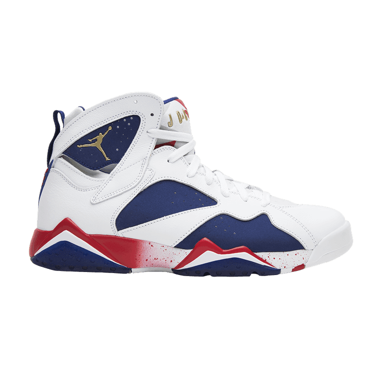 Air Jordan 7 Retro 'Tinker Alternate' White/Metallic Gold Coin-Deep Royal Blue-Fire Red-Lite Iron Ore