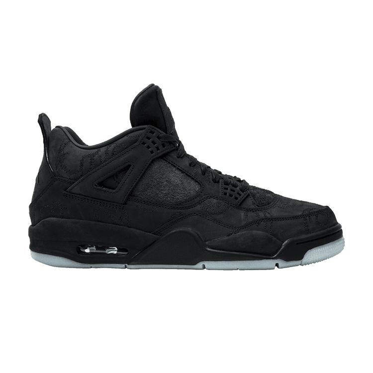 KAWS x Air Jordan 4 Retro 'Black' Black/Black/Clear Glow