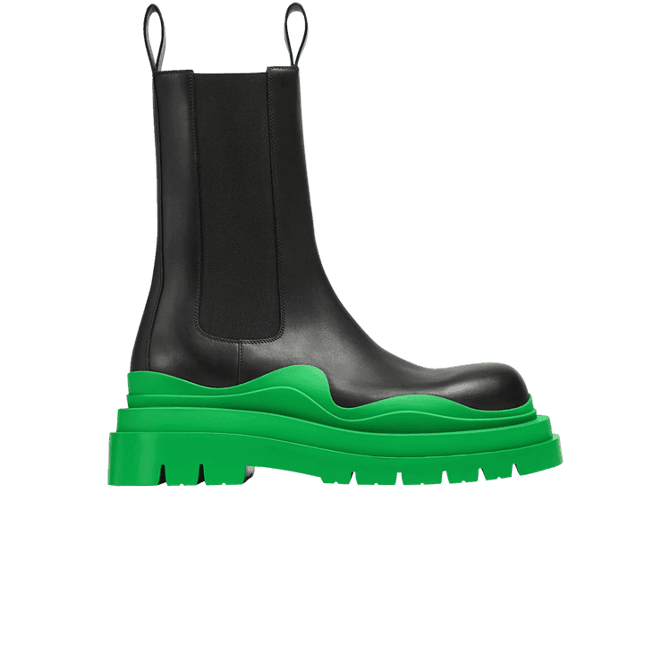 Bottega Veneta Wmns Tire Boot 'Black Grass' Black/Grass