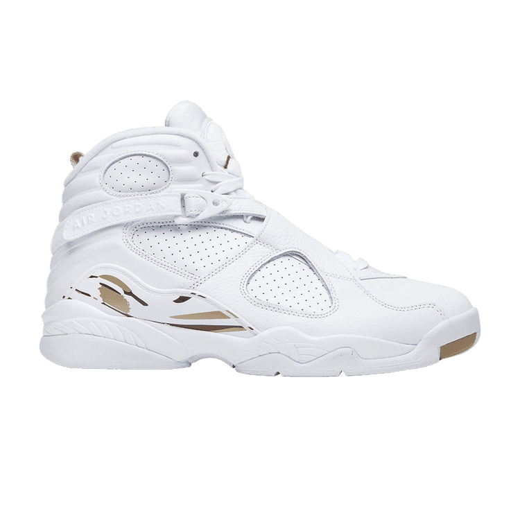 OVO x Air Jordan 8 Retro 'White' White/Metallic Gold-Varsity Red-Blur