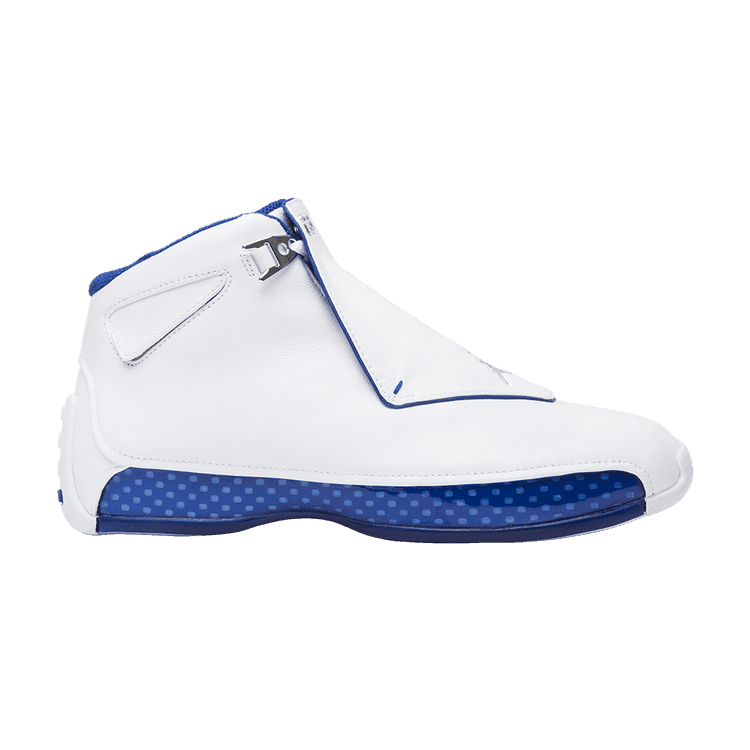 Air Jordan 18 Retro 'White Sport Royal' 2018 White/Sport Royal/White/Metallic Silver