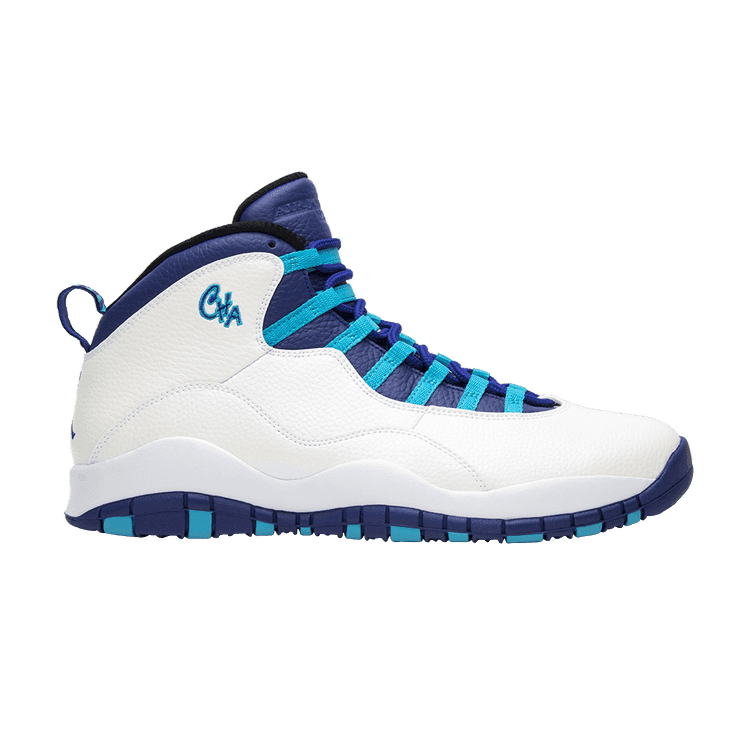Air Jordan 10 Retro 'Charlotte Hornets' White/Light Purple