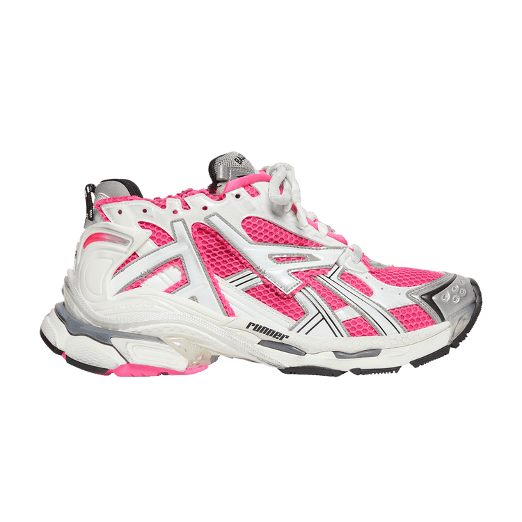 Balenciaga Wmns Runner Sneaker 'White Neon Pink' White/Neon Pink/Grey/Black