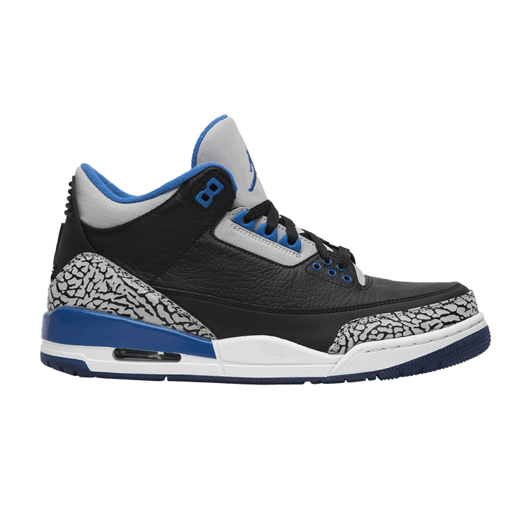 Air Jordan 3 Retro 'Sport Blue' Black/Sport Blue/Wolf Grey
