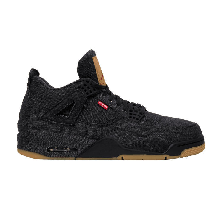 Levi's x Air Jordan 4 Retro 'Black Denim' Black/Black/Black