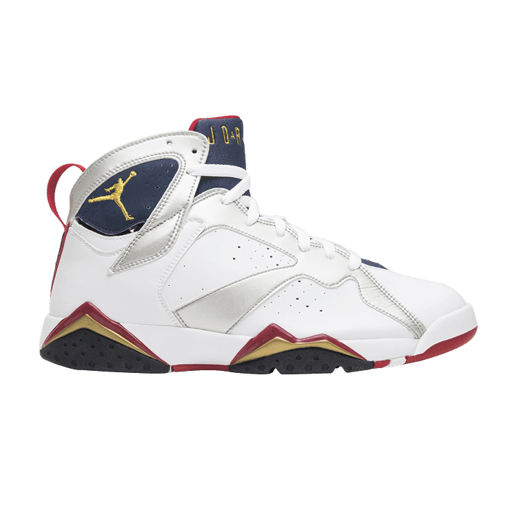 Air Jordan 7 Retro 'Olympic' 2004 White/Metallic Gold-Midnight Navy-True Red