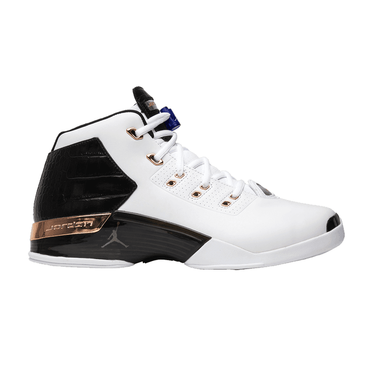 Air Jordan 17+ Retro 'Copper' 2016 White/Metallic Copper Coin/Black/Sport Royal