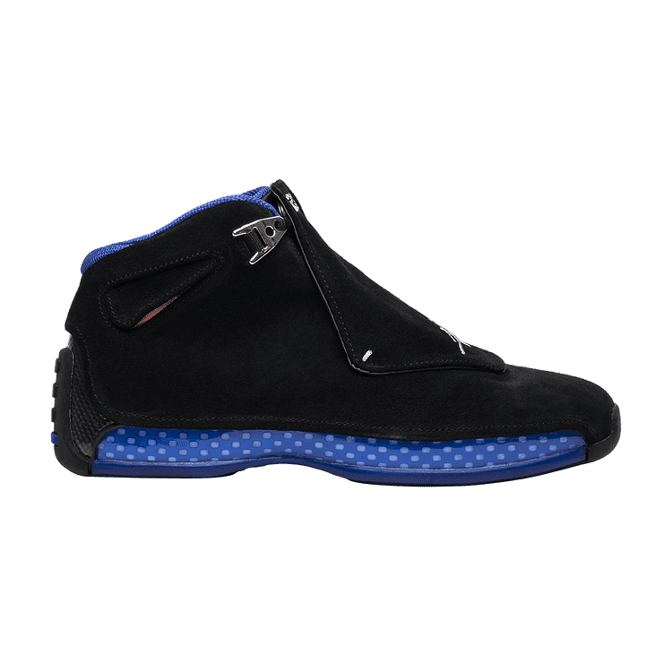 Air Jordan 18 Retro 'Black Sport Royal' 2018 Black/Metallic Silver/Sport Royal