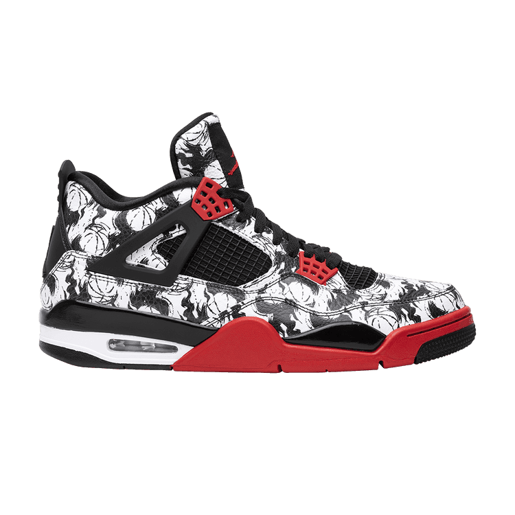 Air Jordan 4 Retro 'Tattoo' Black/Fire Red/Black/White
