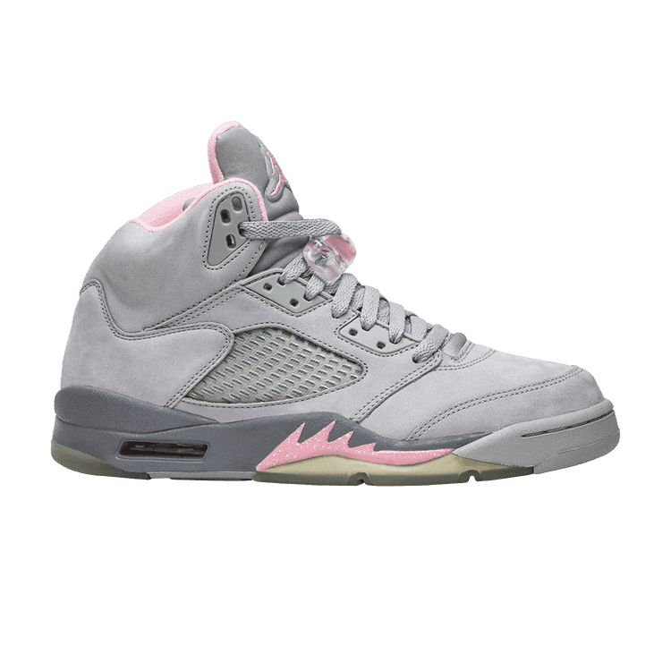 Wmns Air Jordan 5 Retro 'Stealth' Silver/Shy Pink-Stealth
