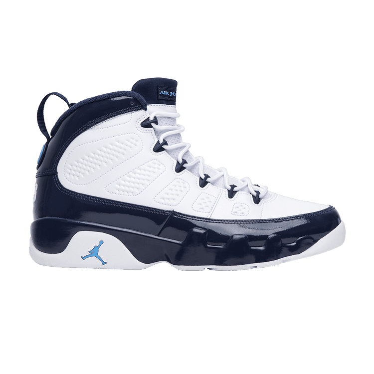 Air Jordan 9 Retro 'UNC' White/Midnight Navy-University Blue