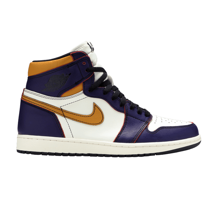 Air Jordan 1 Retro High SB 'LA To Chicago' Court Purple/Sail-University Gold-Black