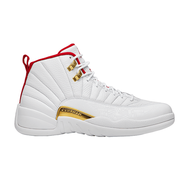 Air Jordan 12 Retro 'FIBA' White/University Red-Metallic Gold