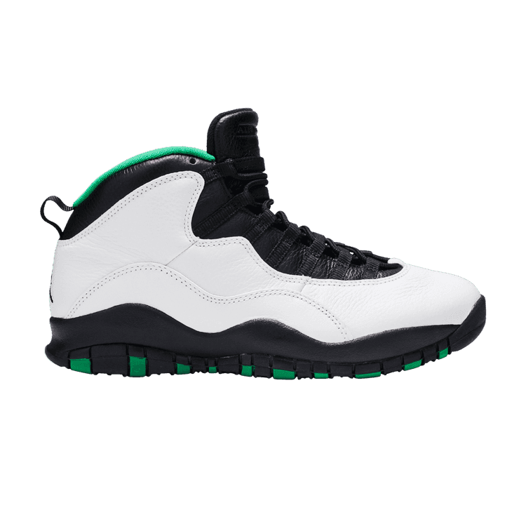 Air Jordan 10 Retro 'Seattle' 2019 White/Black-Kelly Green-Yellow Gold