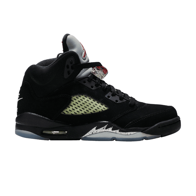 Air Jordan 5 Retro OG BG 'Black Metallic' 2016 Black/Fire Red/Metallic Silver/White