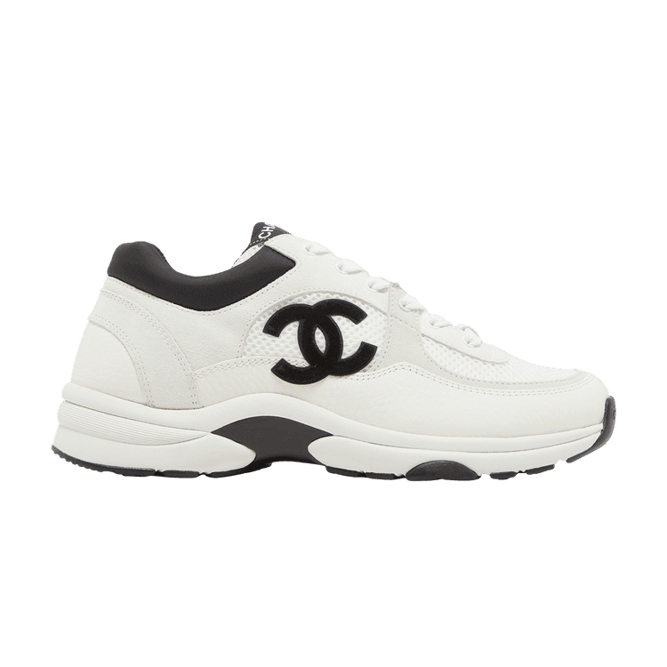 Chanel Wmns CC Logo Sneaker 'White Black' White/Black