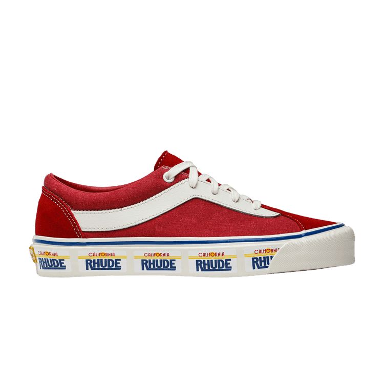 Rhude x Vans Bold Ni 'California Plate - Red' Red/White