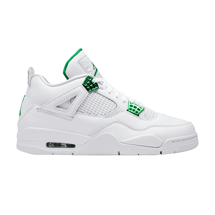 Air Jordan 4 Retro 'Green Metallic' White/Pine Green/Metallic Silver