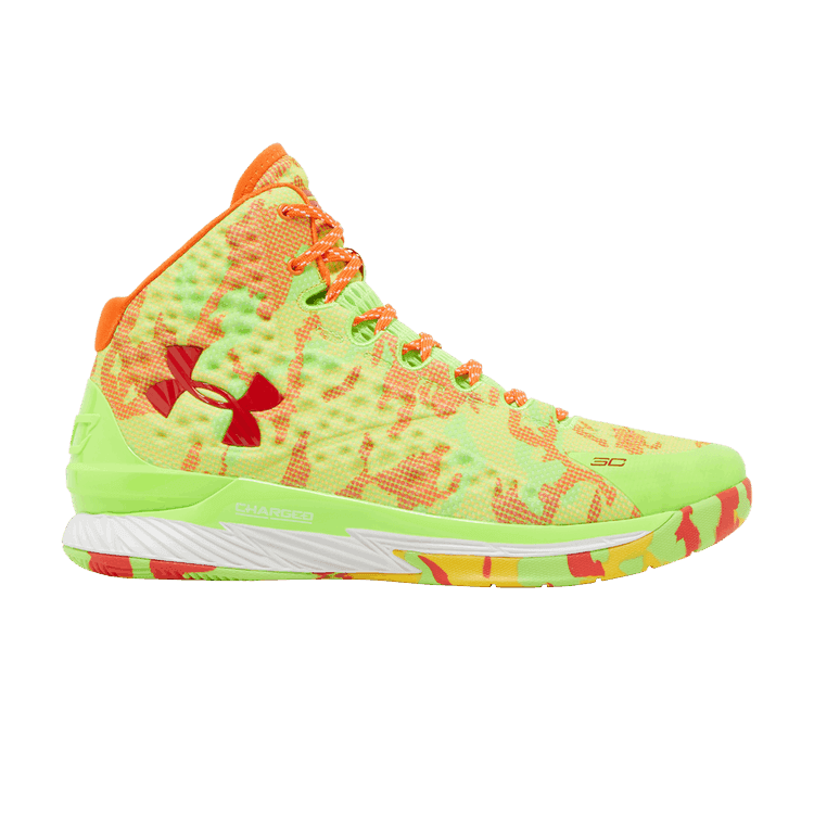 Sour Patch Kids x Under Armour Curry 1 Retro 'Candy Reign' 2022 Hyper Green/Team Orange