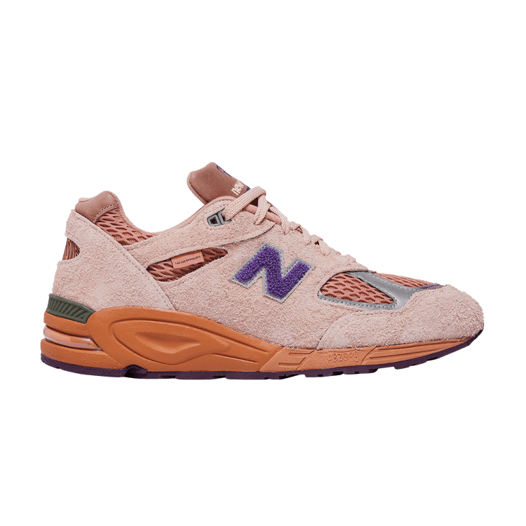 Salehe Bembury x New Balance 990v2 Made in USA 'Sand Be The Time' Misty Rose/Terra Cotta/Purple Passion