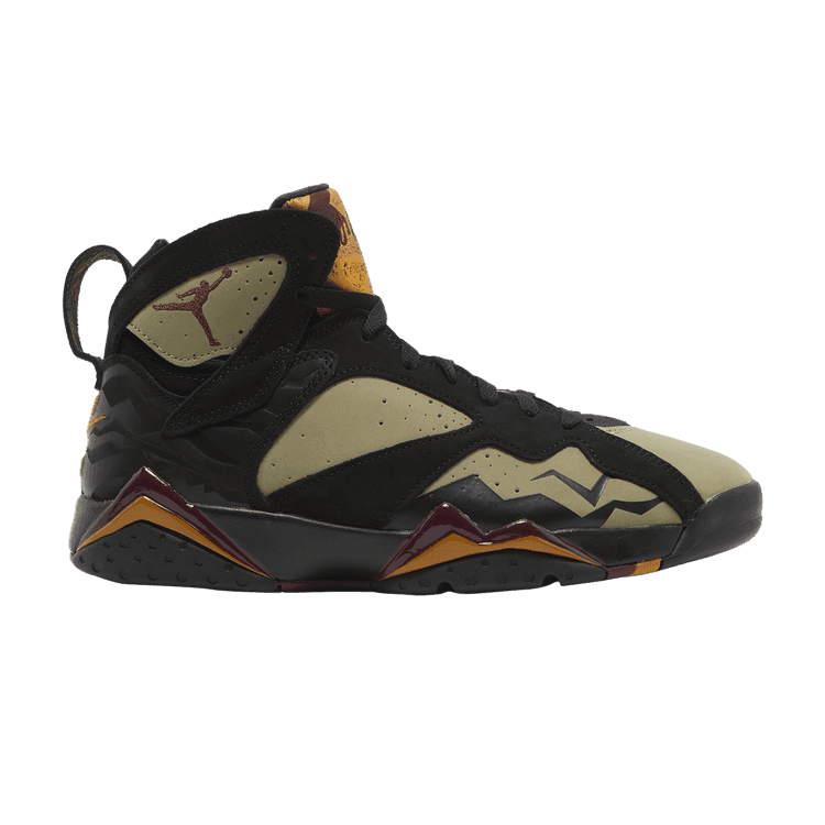 Air Jordan 7 Retro 'Black Olive' Black/Cherrywood Red/Neutral Olive/Chutney