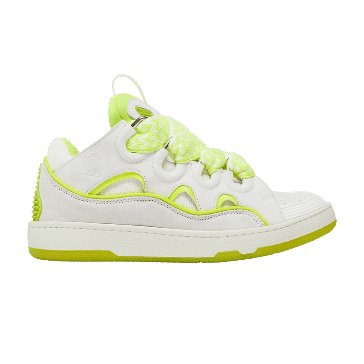 Lanvin Wmns Curb Sneakers 'White Fluo Yellow' White/Fluo Yellow