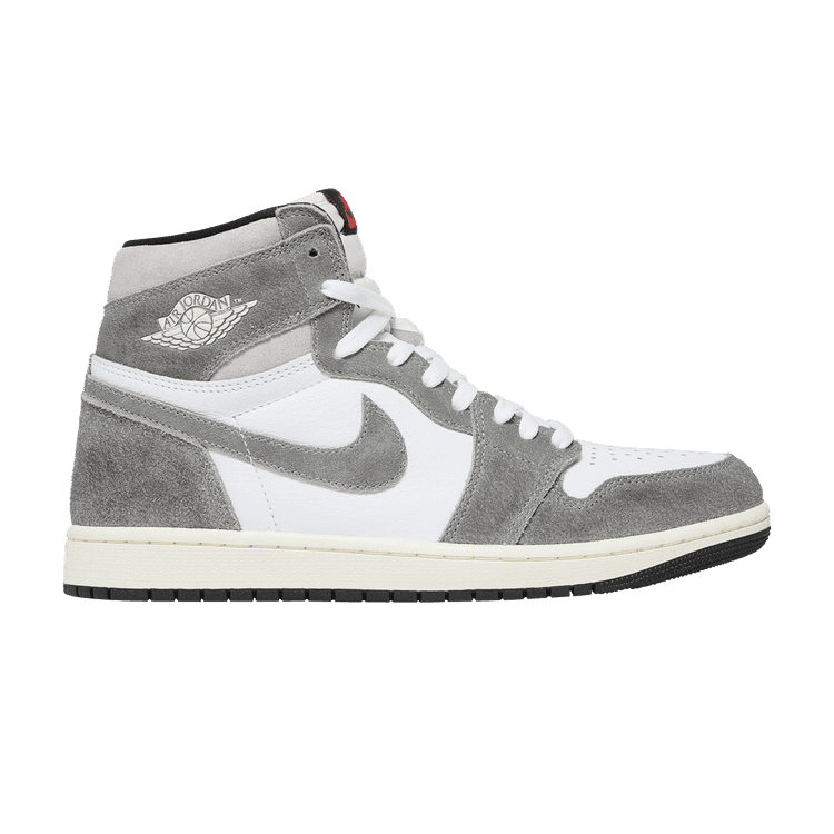 Air Jordan 1 Retro High OG 'Washed Black' Black/Fire Red/Light Smoke Grey/Sail