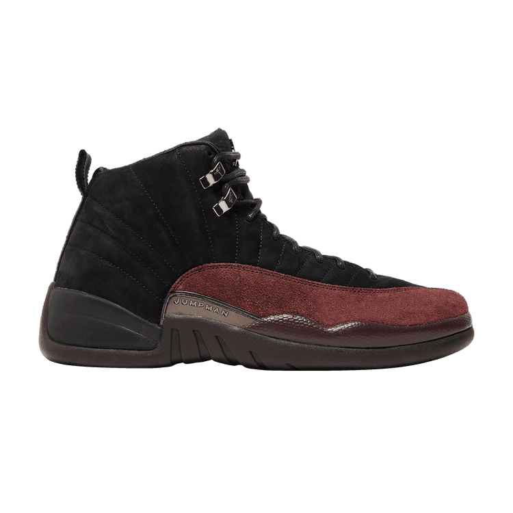 A Ma Maniére x Wmns Air Jordan 12 Retro SP 'Black' Black/Black/Burgundy Crush