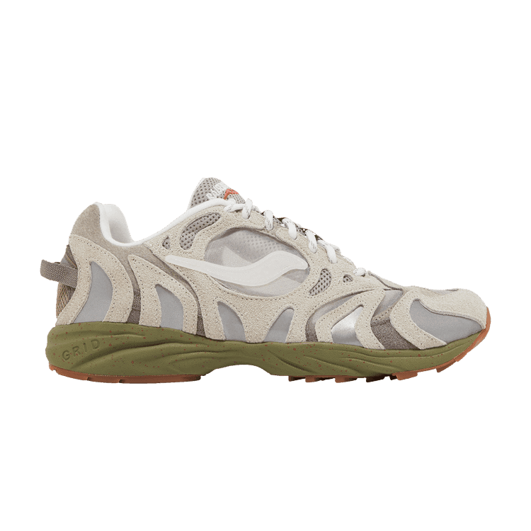 Raised By Wolves x Saucony Grid Azura 2000 'Pack Leader' Grey/White/Green/Red