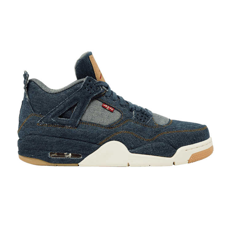 Levi's x Air Jordan 4 Retro 'Denim' Denim/Denim/Sail/Game Red