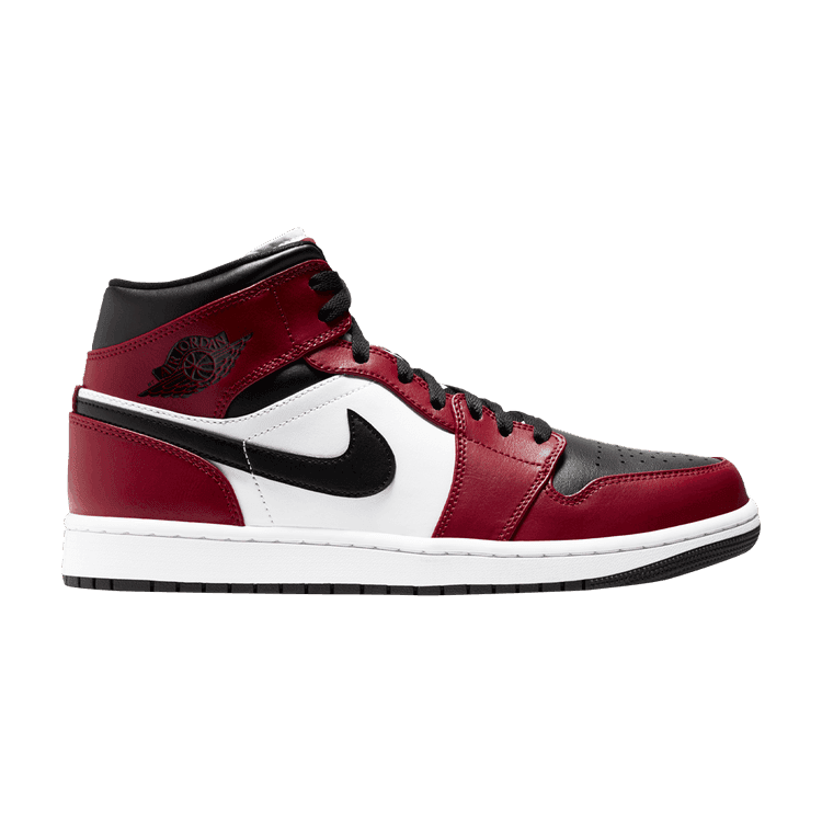 Air Jordan 1 Mid 'Chicago Black Toe' Black/Gym Red/White