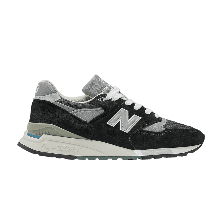 New Balance 998 Made in USA 'Black Silver' Black/Silver