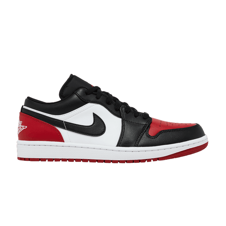 Air Jordan 1 Low 'Bred Toe 2.0' White/Varsity Red/White/Black