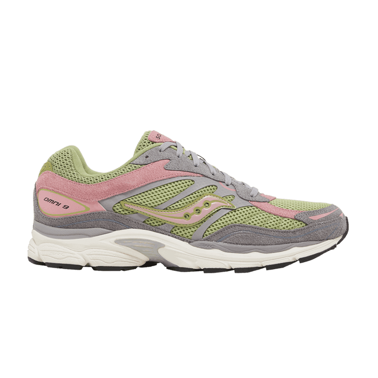 Saucony ProGrid Omni 9 Premium 'Grey Green Pink' Grey/Green