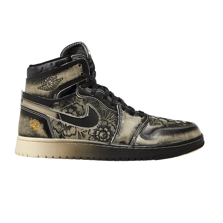 Air Jordan 1 High Zoom Comfort 2 'Día De Muertos' Black/Black/Pale Ivory