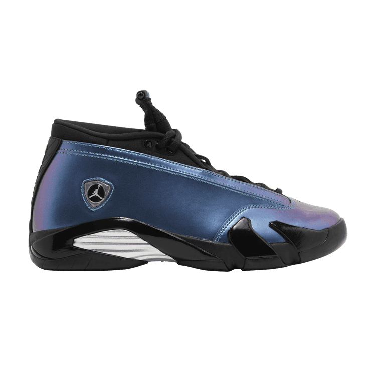 Wmns Air Jordan 14 Retro Low 'Love Letter' Mineral Teal/Metallic Silver/Black