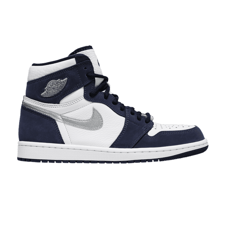 Air Jordan 1 Retro High CO.JP 'Midnight Navy' 2020 White/Midnight Navy/Metallic Silver