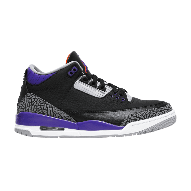 Air Jordan 3 Retro 'Court Purple' Black/Cement Grey/White/Court Purple