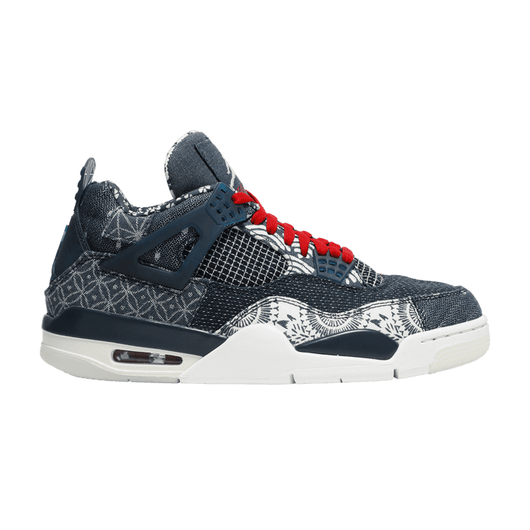 Air Jordan 4 Retro SE 'Sashiko' Deep Ocean/Sail/Cement Grey/Fire Red