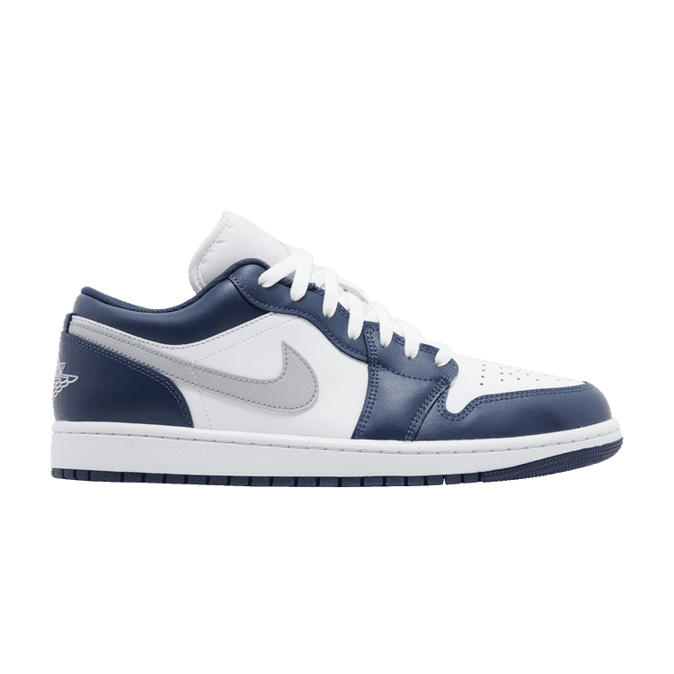 Air Jordan 1 Low 'Midnight Navy' White/Wolf Grey/Midnight Navy